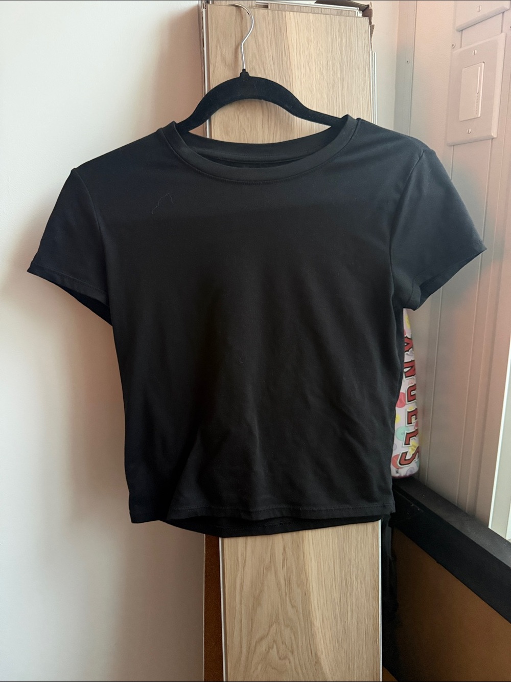 Splash Black Short Sleeve Crewneck Tee